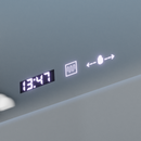 Oglinda LED Rectangulara, 100x65cm, Verite Royale Gold Motion Glow Marcello, Sistem Dezaburire, Ceas & Termometru, Dimabila