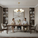 Lustra LC801/6GD, 6x E27, Alb Auriu, Metal Lustre Moderne Default Title Alessandro Design