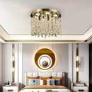 Candelabru LED Cristal LLC213/400GD Rotund, 22W, Lumina Rece/Calda/Neutra, Cristal, Auriu Candelabre Cristal Default Title Alessandro Design