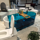 Cada Freestanding, Ovala, Sky Blue, Rasina, 170x78x56cm