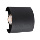 Fantas Aplica LED de Exterior si Interior, 2 Surse x 1W, IP65, Metalic, Negru, 3000K