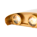 Fantas Aplica LED de Exterior si Interior, 6 Surse x 1W, IP65, Metalic, Auriu, 3000K