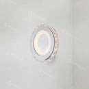 Aplica LED Borandis 20W, Alb cu Crom, Acril si Cristal , Lumina Rece/Calda/Neutra