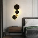 Aplica LED Bryson 18W Ceas Integrat Negru Auriu Aplice de Exterior Default Title Alessandro Design