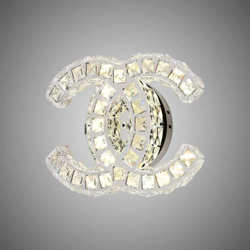 Aplica LED cu cristal YANIRA 28W, lumina Rece/Calda/Neutra, Crom Lucios
