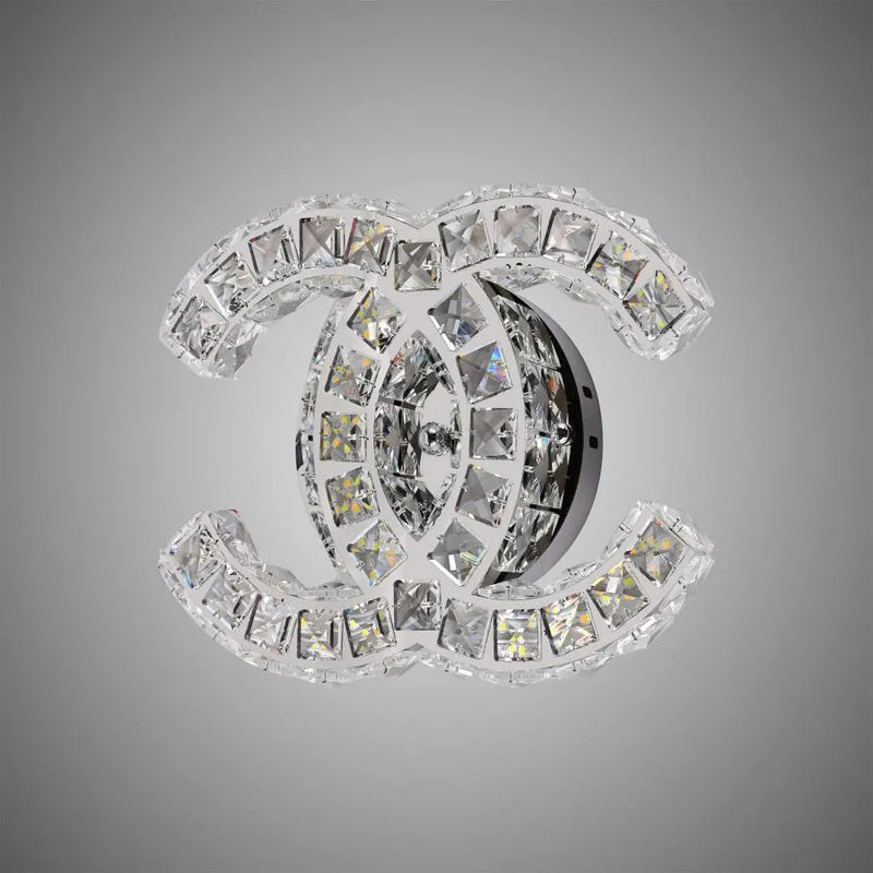 Aplica LED cu cristal YANIRA 28W, lumina Rece/Calda/Neutra, Crom Lucios