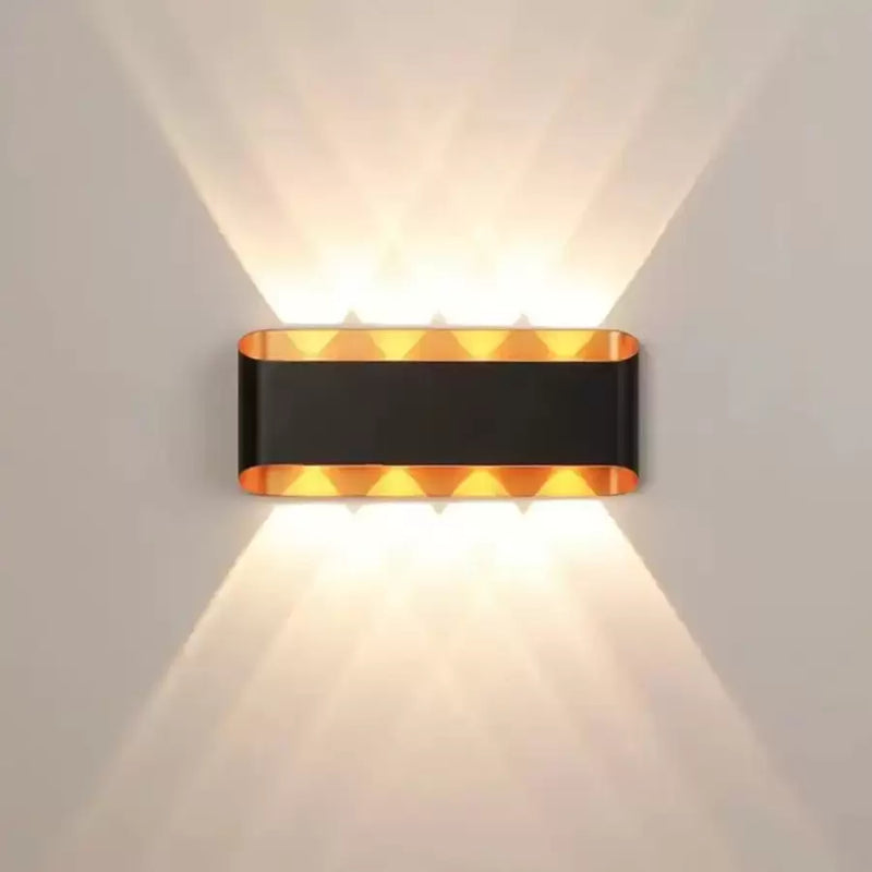 Aplica LED Exterior Elliot 8W Auriu Negru