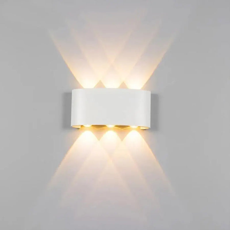 Fantas Aplica LED de Exterior si Interior, 6 Surse x 1W, IP65, Metalic, Alb, 3000K