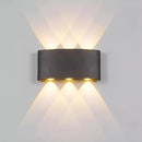 Fantas Aplica LED de Exterior si Interior, 6 Surse x 1W, IP65, Metalic, Negru, 3000K