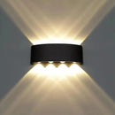 Aplica LED Exterior Ellis, 8W, 8 Surse de lumina, Lumina Calda, Negru