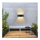 Fantas Aplica LED de Exterior si Interior, 8 Surse x 1W, IP65, Metalic, Negru, 3000K