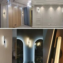 Aplica LED Lyra, 18W, Acril, Alb Negru