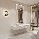 Aplica LED NOVA Rotonda, 16W, Negru & Inox, lumina Calda/Rece/Neutra Aplice de Interior Default Title Alessandro Design