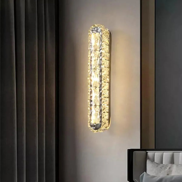 Aplica LED PRISCILA, 5W, Cristal, Crom Lucios, Lumina Calda/Rece/Neutra