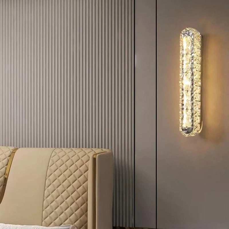 Aplica LED PRISCILA, 5W, Cristal, Crom Lucios, Lumina Calda/Rece/Neutra