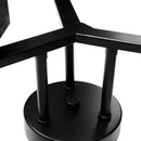 Lustra VANJA cu Abajur Patrat, 3 X Dulie E27 Alb / Negru