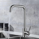 Baterie Bucatarie Monocomanda Pipa Pivotanta Cartus Ceramic Inox Satinat Racorduri Kit Fixare Incluse CF002 Baterii de Bucatarie Default Title Alessandro Design