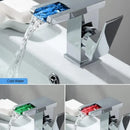 Baterie Lavoar, Crom, Lumina RGB, Schimbare de culoare in functie de temperatura apei, OD3014