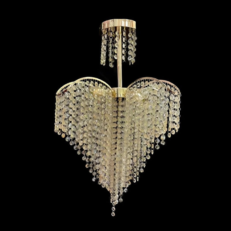 Candelabru Cristal CONWY Eleganza, 4xE27, Diametru 47cm, Auriu