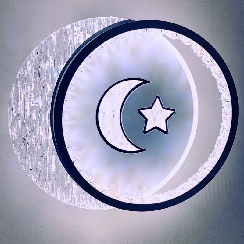 Lustra LED PERU 36W, 2 Cercuri, lumina Rece/Calda/Neutra, Negru