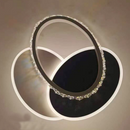 Lustra LED cu cristal PRISMIQ 28W, 3 Ovale, lumina Rece/Calda/Neutra, Negru