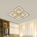 Lustra LED cu telecomanda SUSAN 96W, 4 Patrate, lumina Rece/Calda/Neutra, Dimabila, Alb Lustre LED cu Telecomanda Default Title Alessandro Design