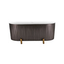 Cada Freestanding, Ovala, Acril, Bright Grey, 170×78×70 Cm