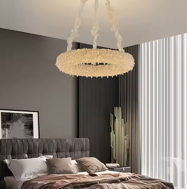 Candelabru Cristal HOHENZOLLERN Magno, 40W, Lumina Calda/Rece/Neutra, Diametru 55cm, Auriu, Inaltime Reglabila