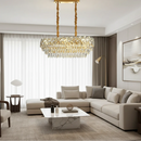 Candelabru Cristal WINDSOR Regalis 10x E14, Auriu Lucios, Inaltime Reglabila Candelabre Cristal Default Title Alessandro Design