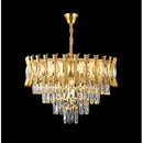 Candelabru Cristal HAMPTON Magno 8x E14, Diametru 60cm, Auriu Lucios, Inaltime Reglabila Candelabre Cristal Default Title Alessandro Design