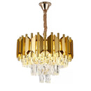 Candelabru Cristal Brantley 5x E27 Auriu