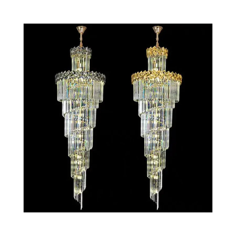 Candelabru Cristal Exodus Auriu - LEDS