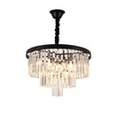 Candelabru Cristal Fletcher 5x E27 Negru