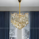Candelabru Cristal TOPKAPI Petito 3xE27, Diametru 30cm, Auriu Lucios, Inaltime Reglabila