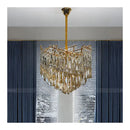 Candelabru Cristal Grace 3XE27 Auriu - LEDS