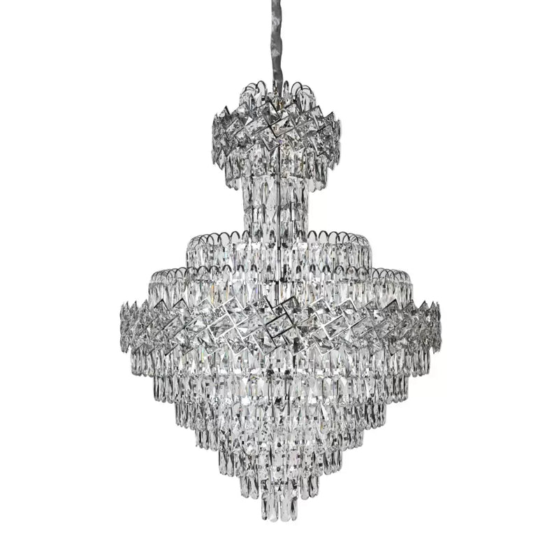 Candelabru Cristal Joel 22x E27 Argintiu