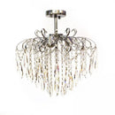 Candelabru Cristal EDINBURGH Eleganza, 5xE27, Diametru 47cm, Crom Lucios