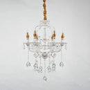 Candelabru Cristal Bruhier 6x E14, Diametru 55cm, Alb cu Auriu, Inaltime Reglabila Candelabre Cristal Default Title Alessandro Design