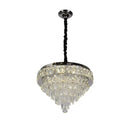 MEILI CRYSTAL CASCADA 500 – Candelabru LED cu Cristale, 112W, Ø500 mm, cu Telecomandă