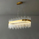 Lustra LED suspendata cu Telecomanda, SIMONE 105W, Liniara, lumina Rece/Calda/Neutra, Dimabila, Auriu Lucios, Inaltime Reglabila Lustra LED Default Title Alessandro Design