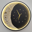 Aplica LED Decorativa Luna Diametru 40CM Lumina Rece/Neutra/Calda Black Aplice de Interior Default Title Alessandro Design