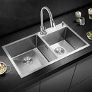 Chiuveta Bucatarie Inox 80x45 cm Argintiu Chiuvete Default Title Alessandro Design