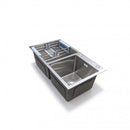 Chiuveta Bucatarie Inox 80x45 cm Argintiu Chiuvete Default Title Alessandro Design