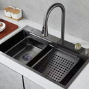 Chiuveta Bucatarie Inox cu Baterie inclusa, 68x46cm, Gri Chiuvete Default Title Alessandro Design
