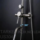Coloana de Dus, Inox SUS304, Satinat, LY003 Baterii & Coloane de Duș Default Title Alessandro Design