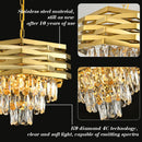 Candelabru Cristal HEXA Ø30cm 3xE14 Auriu Inaltime Reglabila Candelabre Cristal Default Title Alessandro Design