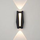 Aplica LED AX218 de Exterior si Interior, 2 Surse x 8W, Metalic, Negru, 3000K