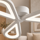 Lustra LED AURALIUS 18W, 3 Petale, lumina Neutra,  4000K, Alb