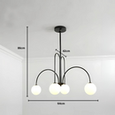Lustra cu Abajur, Torino, 4xE14, Negru, Metal