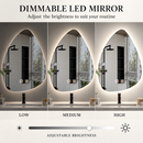 Oglinda LED Organica 40x60cm, Lumina Rece, Sistem Dezaburire, Dimabila
